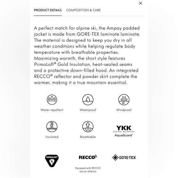 MONCLER
AMPAY GIUBOTTO GORE-TEX PADDED SKI JACKET - Picture 11 of 12